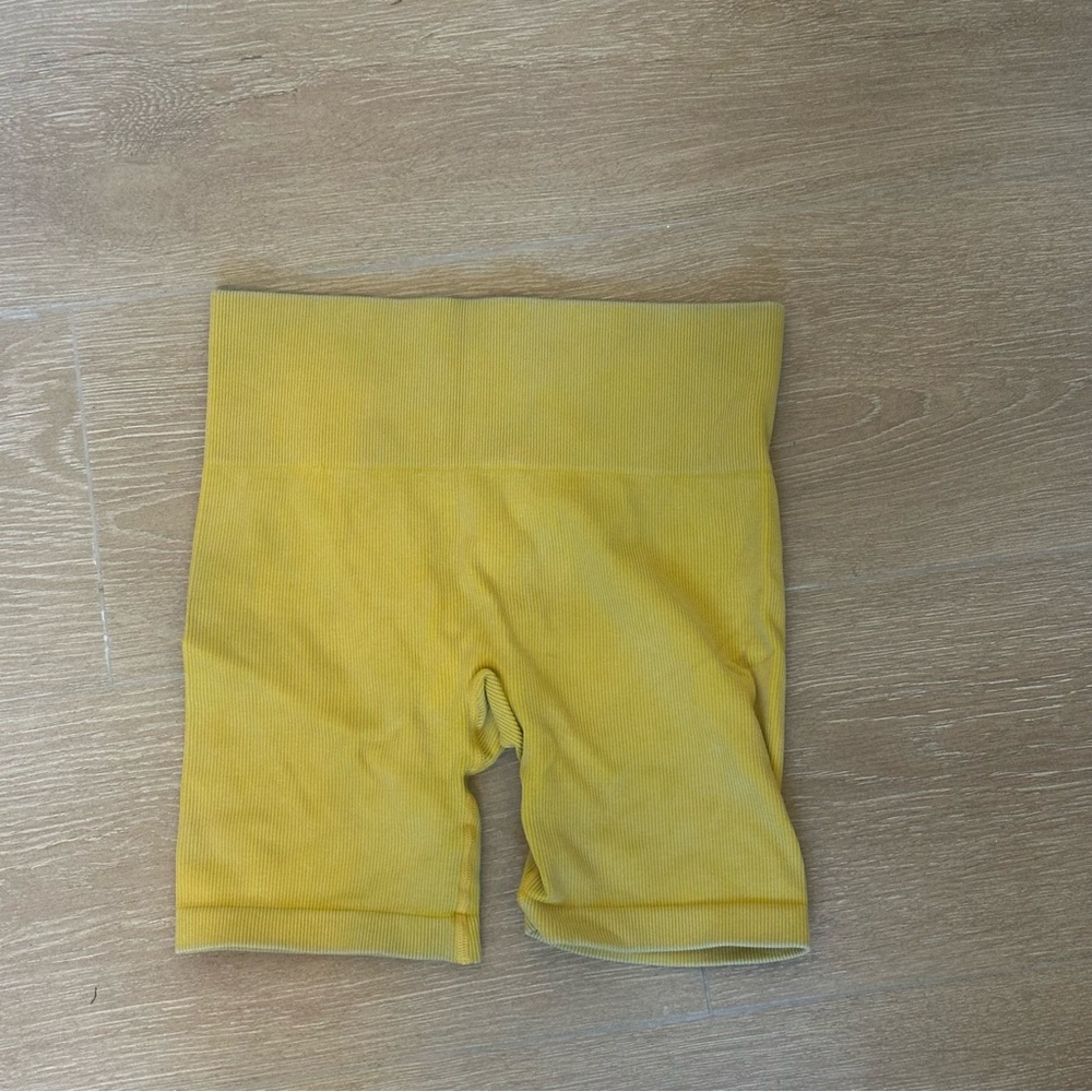 5 for $25 JoyLab Yellow High-Waist Athletic Bike Shorts
